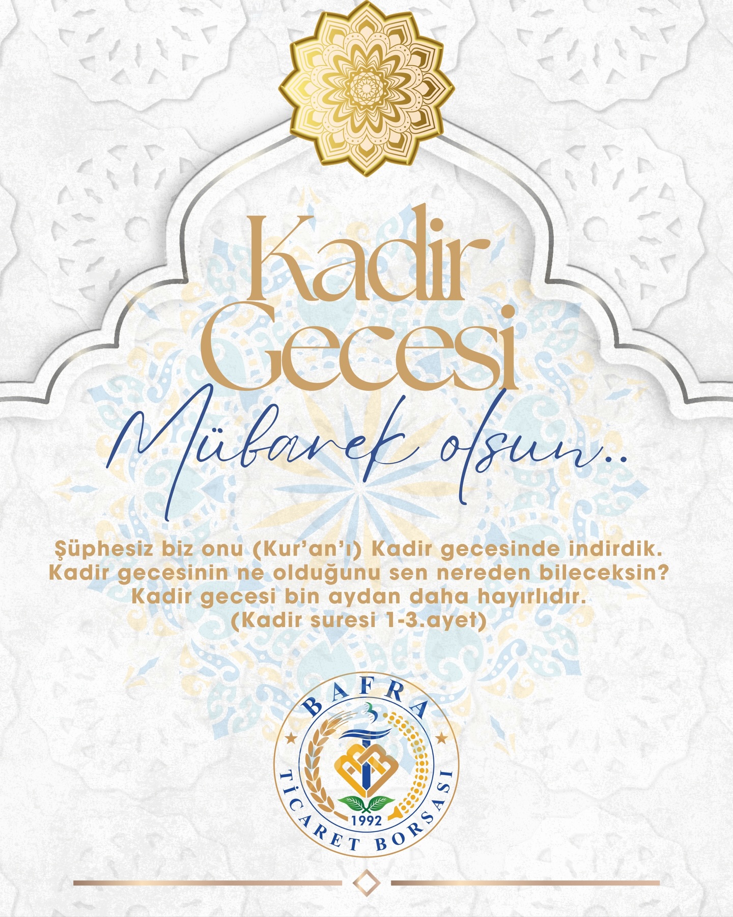 Kadir Gecemiz Mübarek Olsun