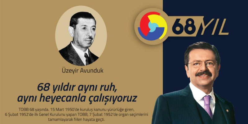 Türkiye Odalar Borsalar Birliği 68 Yaşında 