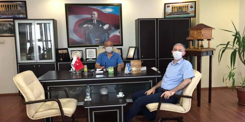 Bafra Cumhuriyet Başsavcısı Turgut TÜRKMEN'den Başkan kibaroğluna veda ziyareti