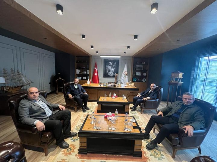 Bafra Tarım Kredi Kooparatifi Müdürümüz Mustafa Kuru ,Samsun İli Damızlık Sığır Yetiştiricileri Başkanı Ömer Baykur'dan ziyaret